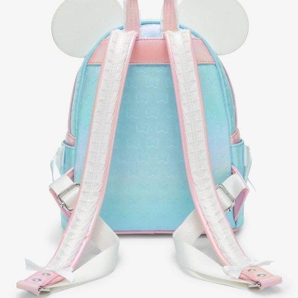 Minnie Ruffle Ears Loungefly Mini Backpack And Wallet Set - Picture 4 of 9